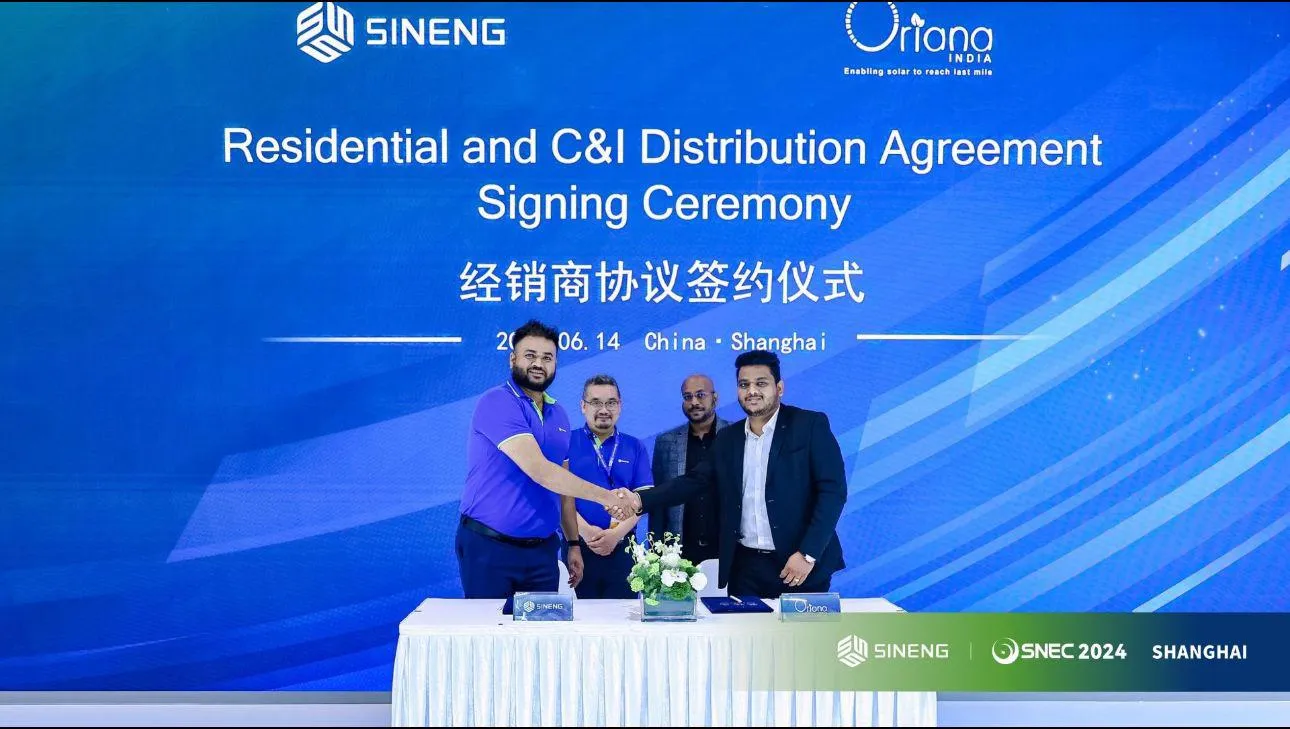 OSG Oriana India & SINENG Agreement Signing Ceremony